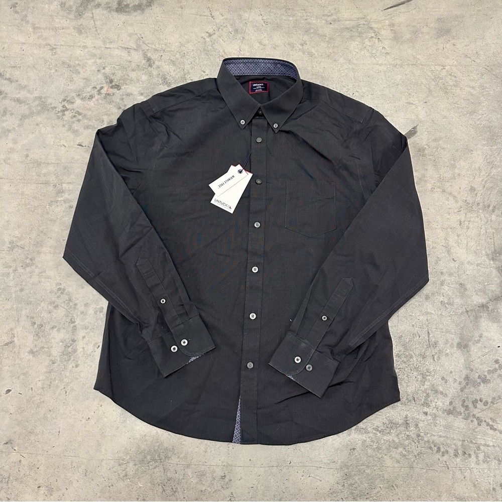 New UnTuckit Ernesto Button Down Shirt Large Wrinkle Free